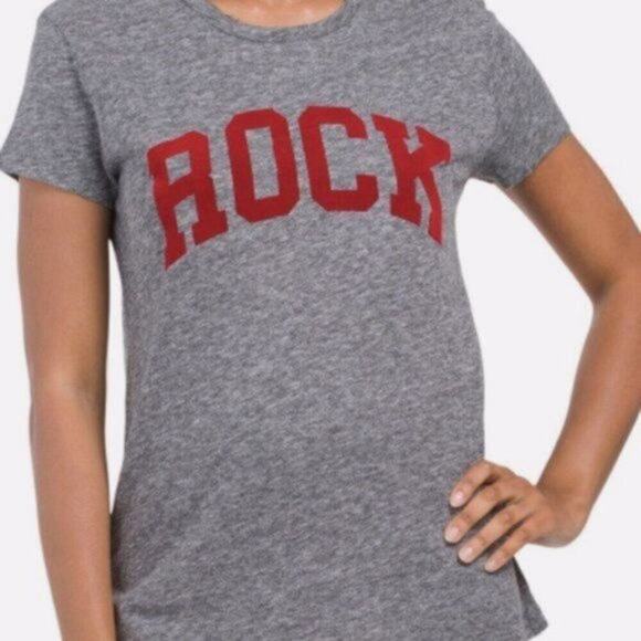 Zadig & Voltaire Flocked Rock Detail Tee Gray M - Picture 2 of 13